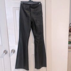 Black Pleather sexy Pant Bootcut